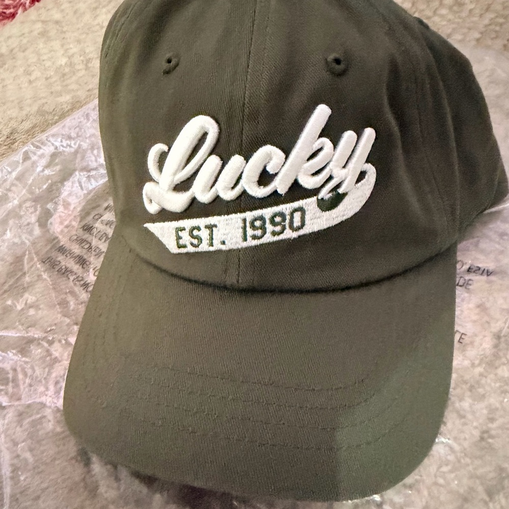 Lucky Brand Olive Stylish Green Hat